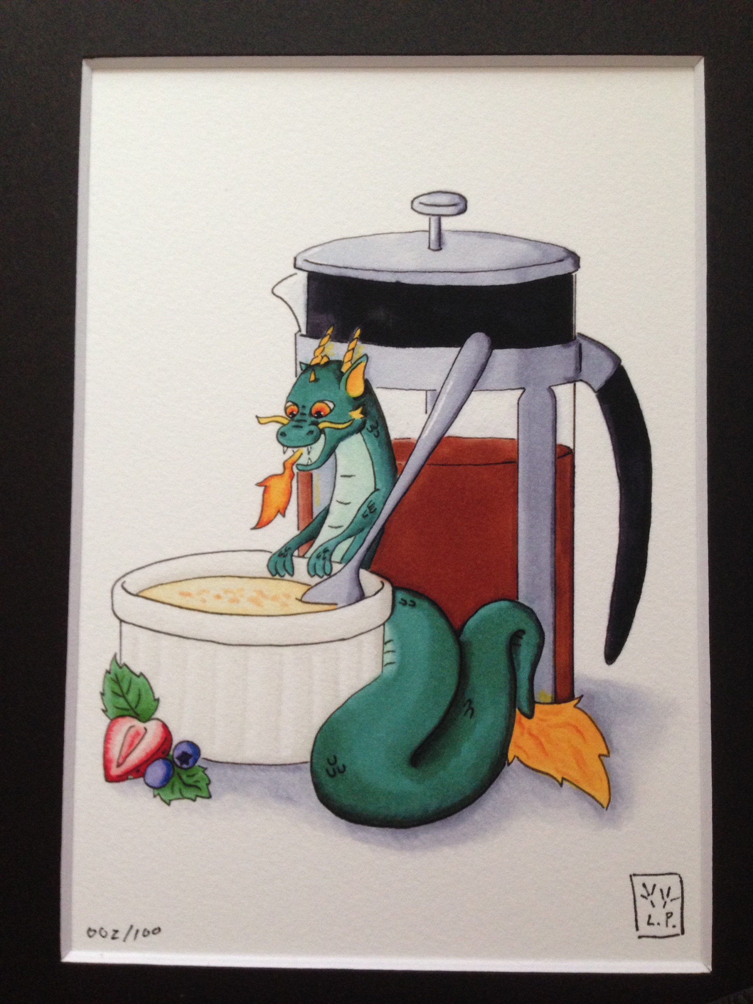 Kitchen Dragon (full color) Quack Quack Honk Designs